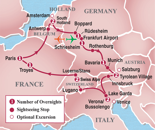 Friendship Tours  Heart of Europe Circle Tour - 2024